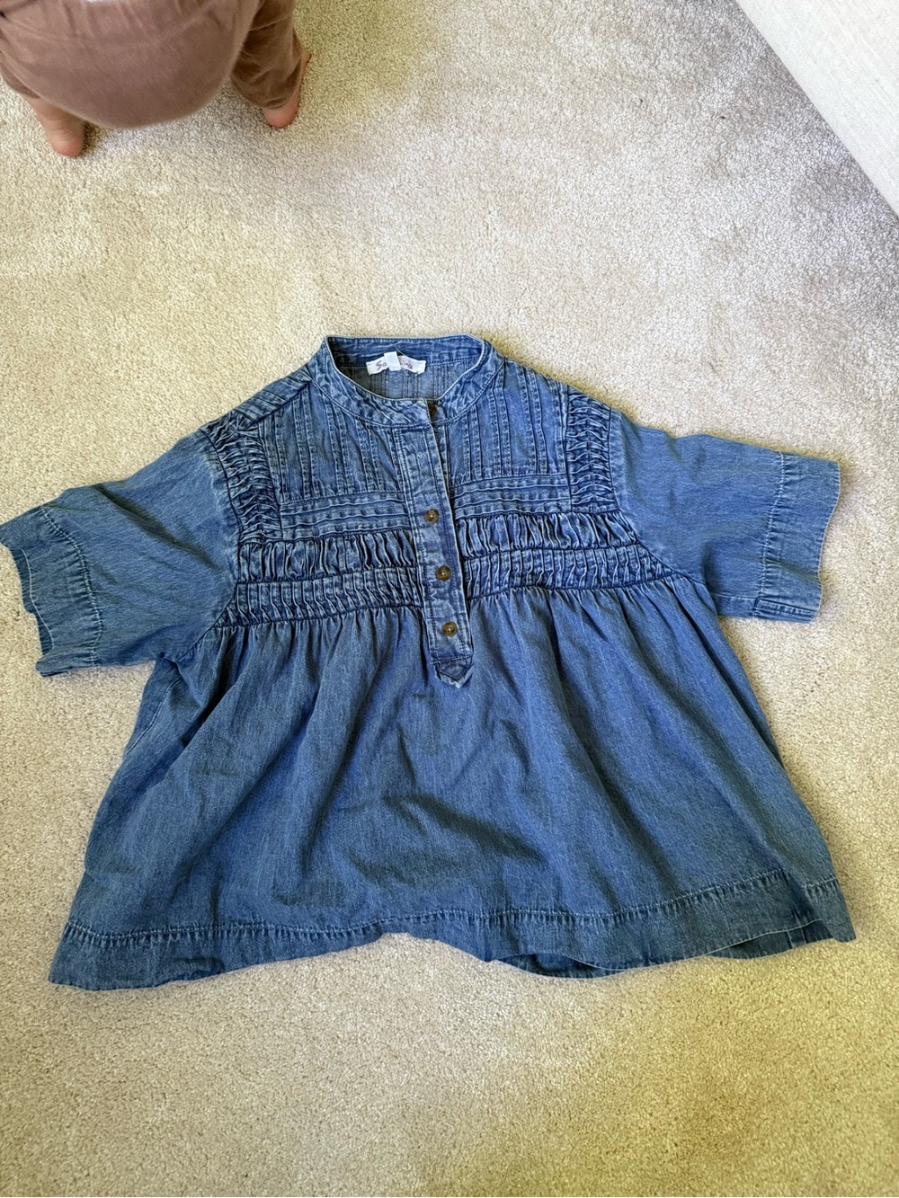 Solitaire Blue Washed Denim Tunic Jacket - Picture 2 of 4